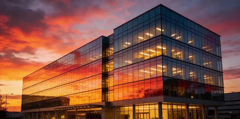 医生在诊室中,正向咨询者展示并