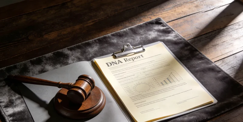 专业人士在电脑前分析基因检测报