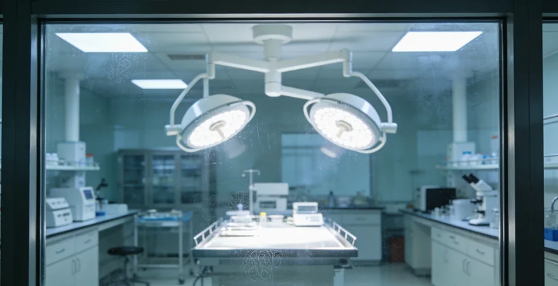 实验室内的基因测序仪器正在进行