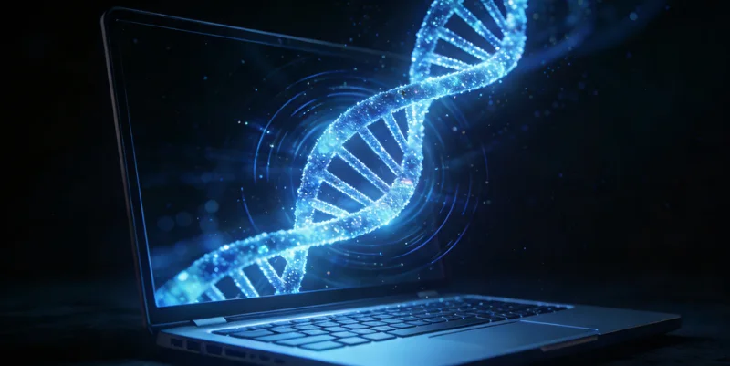 专业人员在认证实验室内进行基因检测操作