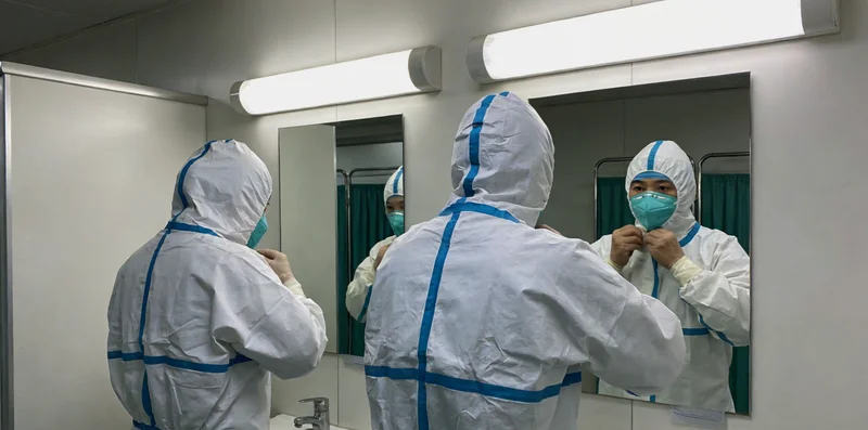 医生正在向咨询者解释检测报告结