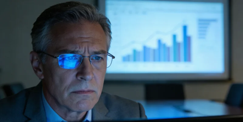 医生在办公室内与患者家属沟通检