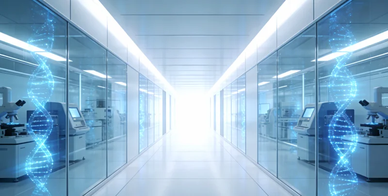 呼吸科医生正在为咨询者解读基因