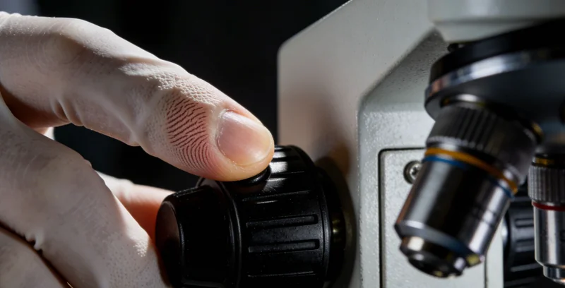 医生在诊室中认真查看患者的脑部