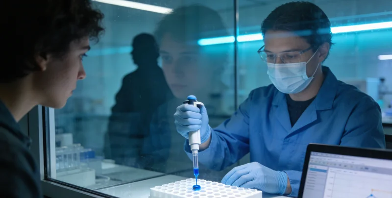 专业的基因检测实验室环境