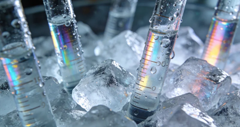 印有生物样本标识的专用冷链运输