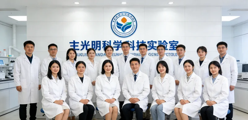 现代化基因检测实验室内景，展示