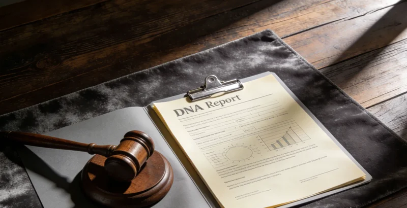 一份清晰的检测报告特写，旁边有