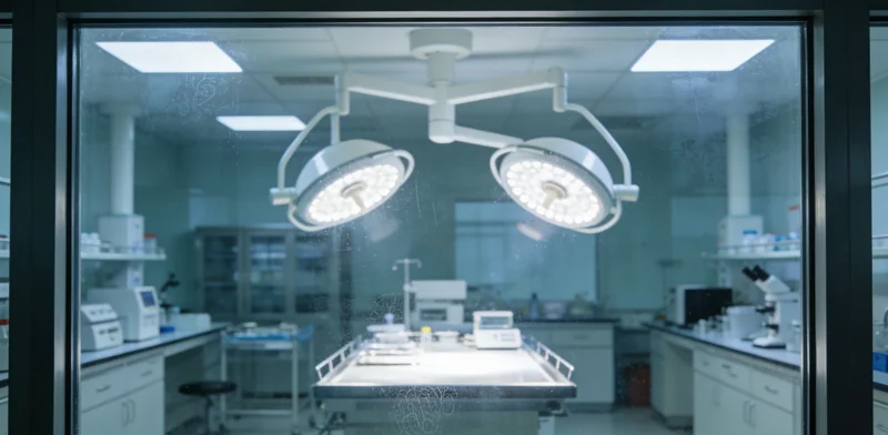 实验室内专业人员正在操作精密的