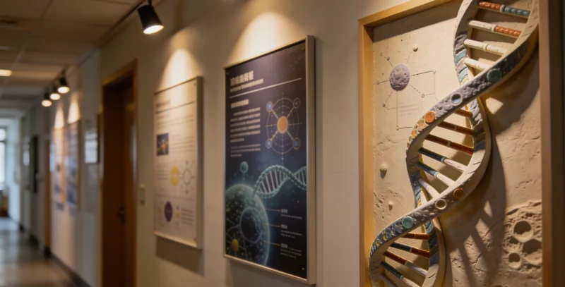 DNA与RNA结构对比示意图，