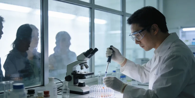 专业医生正在为女士详细解读基因检测报告