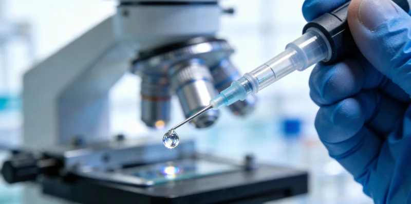 实验室内技术人员正在进行HPV