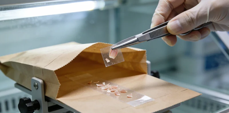 专业人员正在向用户解读检测报告