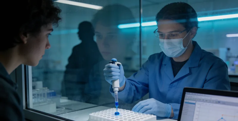 不同类型医学检测实验室工作场景