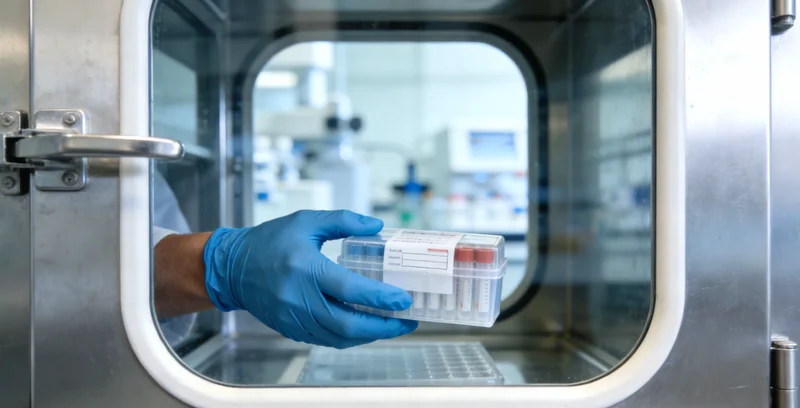 遗传咨询师正在为客户详细解读基因检测报告