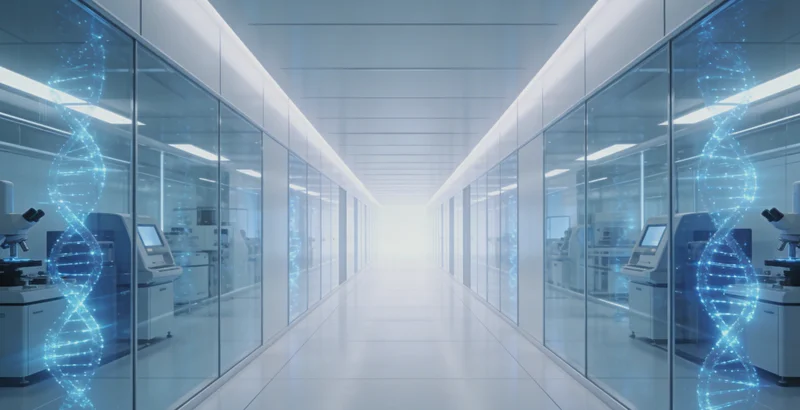 传统培养皿与现代化基因测序仪器