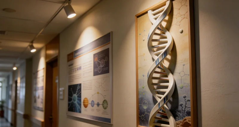 医生或遗传咨询师正在与咨询者面