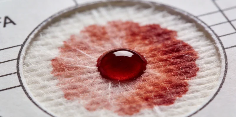 医护人员展示用于STD基因检测