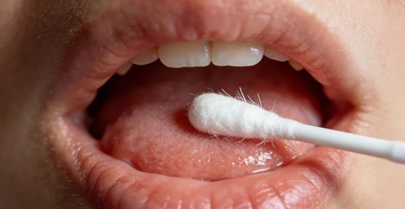 专业医护人员进行宫颈采样操作的