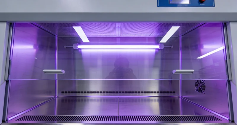 医生在数字化屏幕前，结合检测数