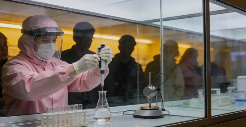 专业基因检测实验室的工作环境