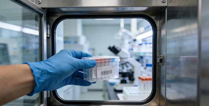 实验室技术人员正在操作精密的P