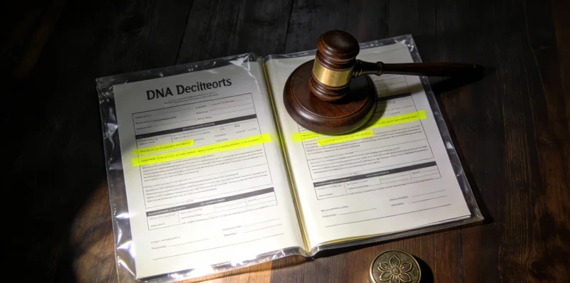 医生正拿着基因检测报告与患者家