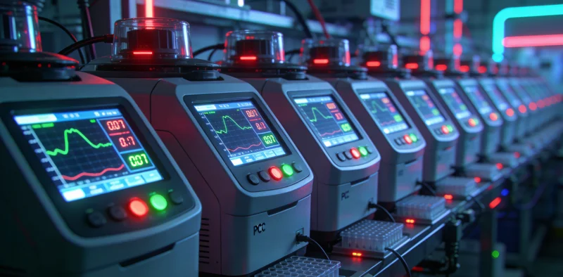 一位医生正在实验室查看mNGS