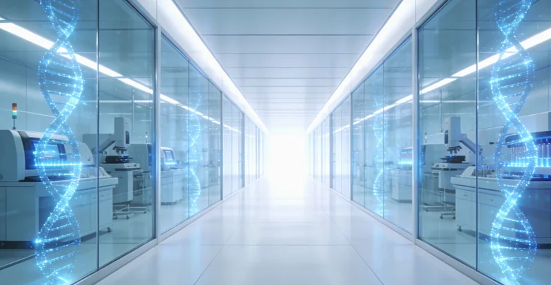 一位女性看着清晰的检测报告,露