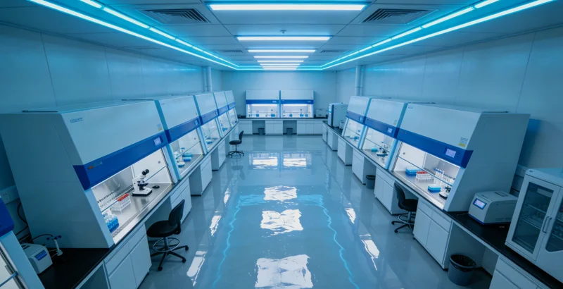 实验室技术人员正在进行基因检测