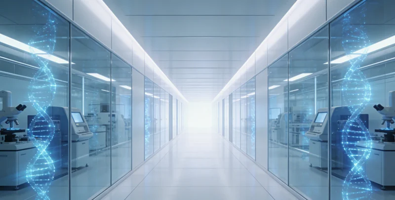 医生与患者家属讨论检测报告