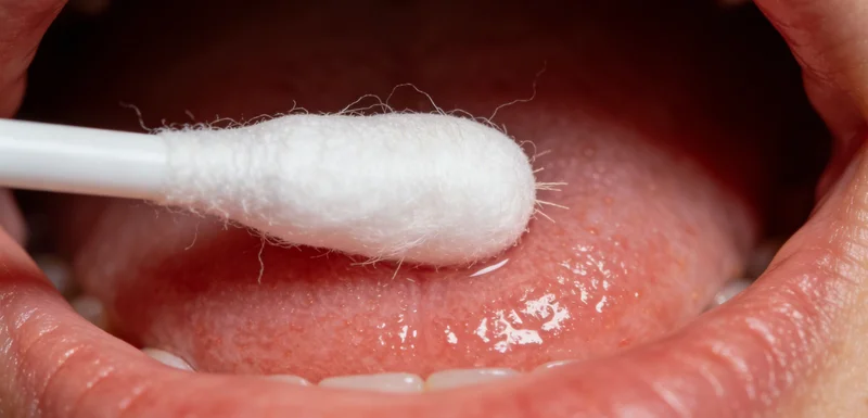 医生在无菌操作下进行膝关节穿刺