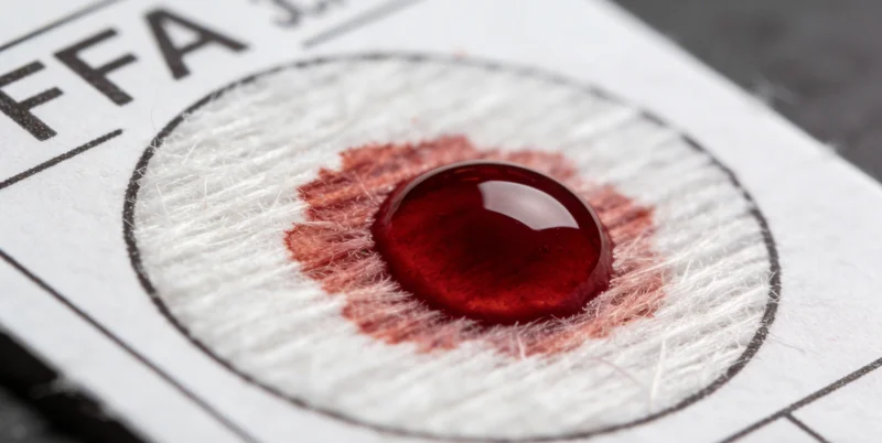 基因检测实验室工作人员处理样本