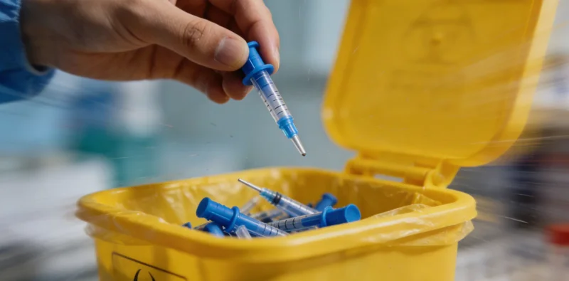 实验室内技术人员操作精密仪器进