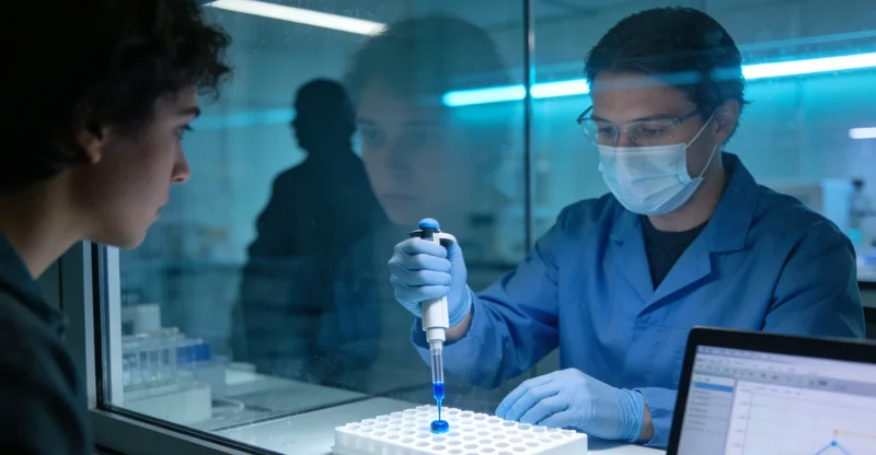 传统微生物培养皿,旁边放着日历