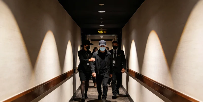 哈尔滨冬季，家长带孩子就医场景