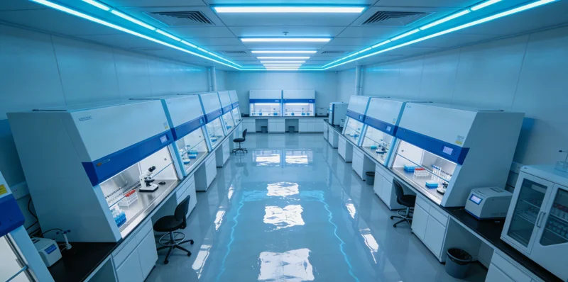 技术人员操作基因检测设备