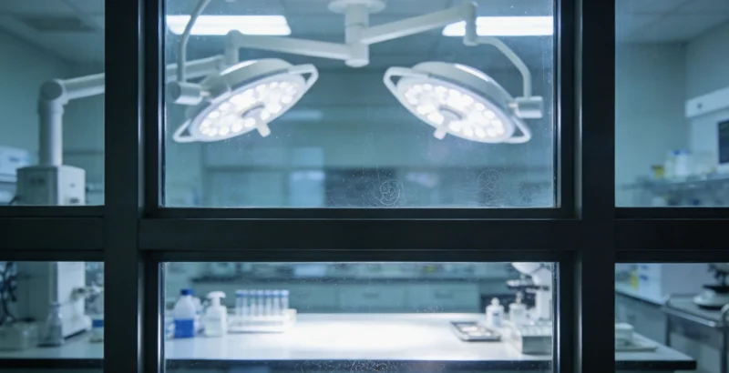 实验室中，技术人员正在操作基因