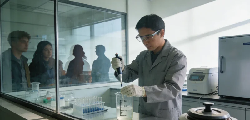 传统细菌培养皿与现代化基因测序