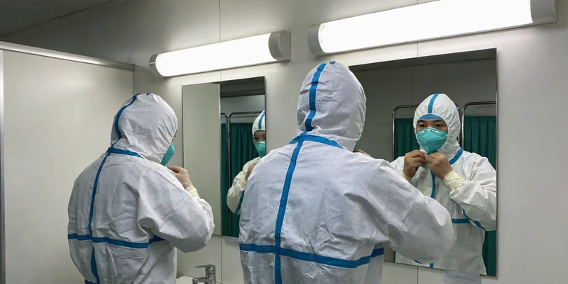 医护人员正在进行纤维支气管镜检