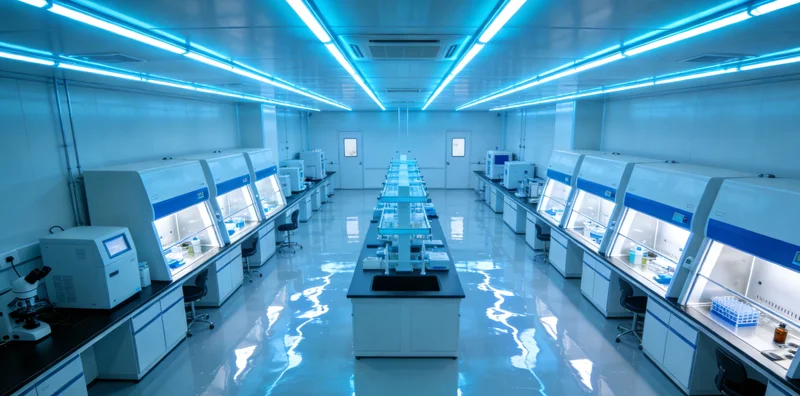 专业实验室技术人员操作高通量测