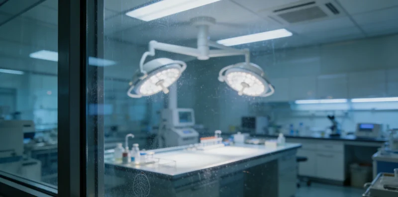 医生正在根据基因检测报告与家属