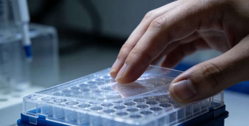 医生正在为患者讲解肺癌基因检测报告