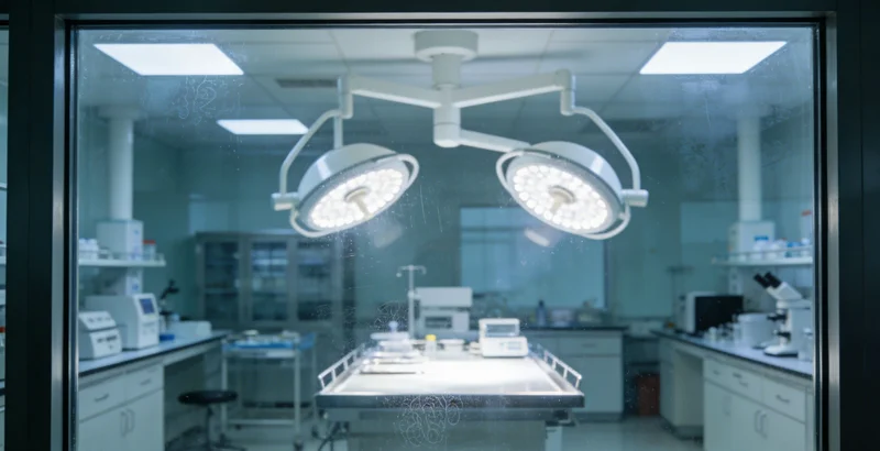 实验室人员操作高通量测序仪进行