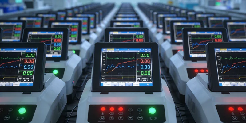 实验室技术人员操作高通量测序仪