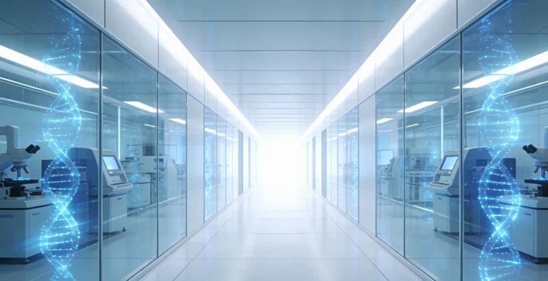 技术人员正在进行无创采血检测过