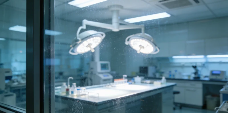 技术人员正在进行血液样本处理