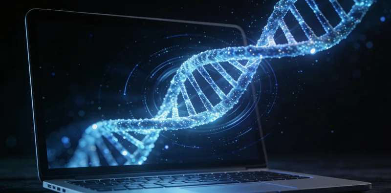 象征基因检测的DNA双螺旋与现