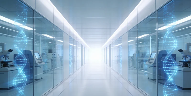 展示HPV病毒DNA双螺旋结构