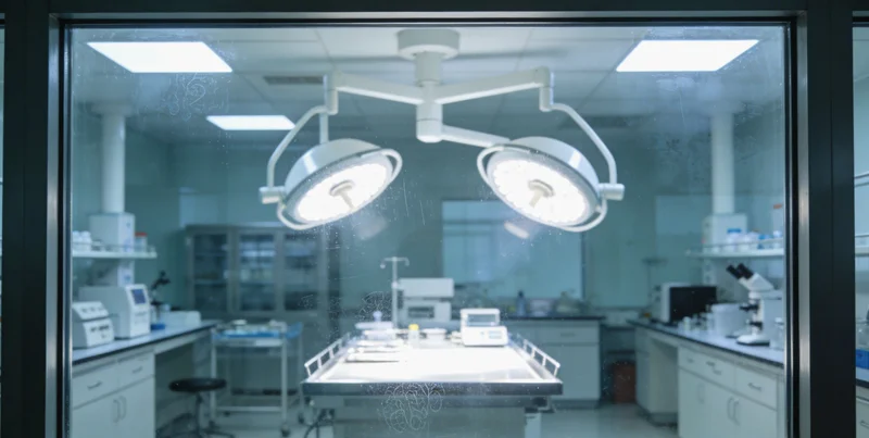 现代化基因测序实验室内部,展示